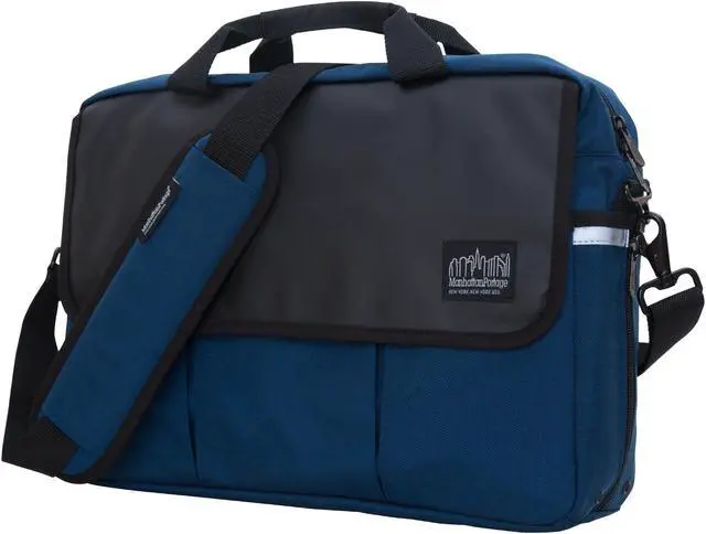 Main image of Manhattan Portage Webb Convertible Laptop Briefcase, 15 inches Laptop Briefcase, 15" Laptop Messenger Bag with adjustable straps, 15" Laptop Briefcase, Laptop Briefcase bag for 15 " Laptop, Navy.