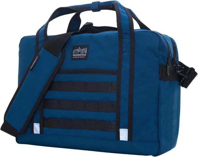 Main image of Manhattan Portage Yorkville Laptop Briefcase, 15"-17" Laptop Briefcase bag with Adjustable Strap, Laptop Briefcase Bag, 17" Laptop Briefcase, Laptop Messenger Briefcase, Navy.
