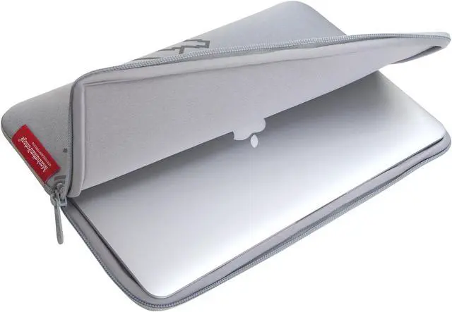 Alt view image 6 of 7 - Manhattan Portage 15 Inches Laptop Sleeve, 15" Laptop Sleeve with Skyline Print, 15 Inches Laptop Protective Case with YKK Zippers, 15 Inches Laptop Case, Silver.