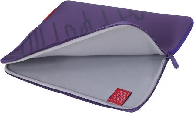 Alt view image 3 of 6 - Manhattan Portage 15 Inches Laptop Sleeve, 15" Laptop Sleeve with Skyline Print, 15 Inches Laptop Protective Case with YKK Zippers, 15 Inches Laptop Case, Purple.