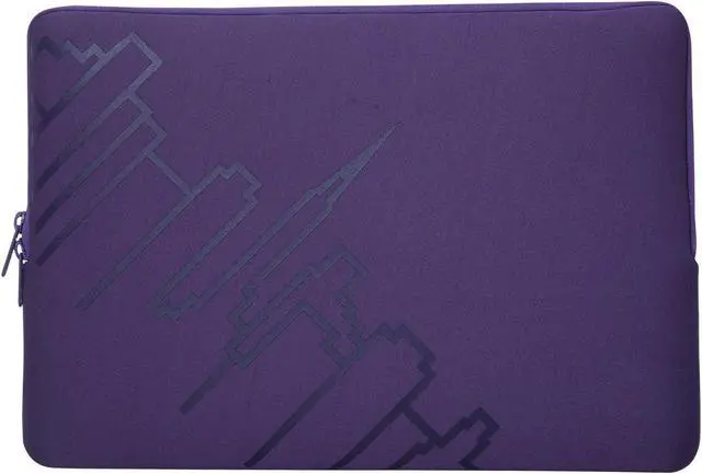Main image of Manhattan Portage 15 Inches Laptop Sleeve, 15" Laptop Sleeve with Skyline Print, 15 Inches Laptop Protective Case with YKK Zippers, 15 Inches Laptop Case, Purple.