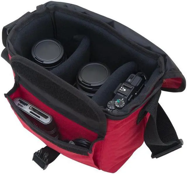 Alt view image 3 of 5 - Manhattan Portage Aperture Camera Bag, Camera Bag for Digital SLR, Camera Bag with Soft and Padded Camera Insert, Black.