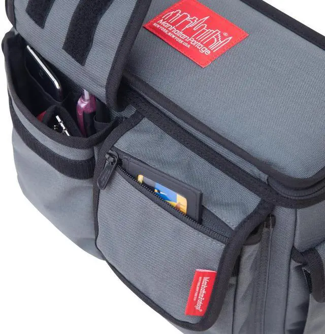 Alt view image 6 of 7 - Manhattan Portage Shutterbug Camera Bag, Camera Bag for DSLR, SLR with Soft Padded Interior, Camera Bag for Photographers, Grey.