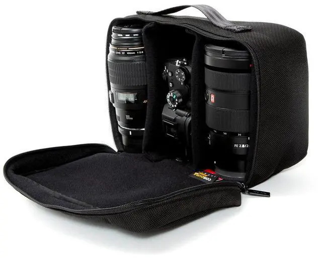 Alt view image 3 of 7 - Manhattan Portage Iso Camera Bag, Digital Camera Case with Top Carry Handle and Adjustable Dividers - Heavily Padded for Maximum Protection
