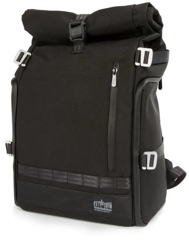 Alt view image 2 of 7 - Manhattan Portage Focus Camera Bag, Camera Backpack with Roll Top Design, Camera Bag with Removable 15" Laptop Sleeve, Black