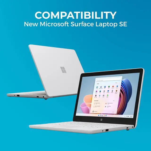 Alt view image 2 of 5 - Gumdrop DropTech Case Fits Microsoft Surface Laptop SE (Clamshell). Designed for Kids, K-12 Students, Teachers, Classrooms, and School Use  Drop Tested, Rugged, Reliable Device Protection  Black
