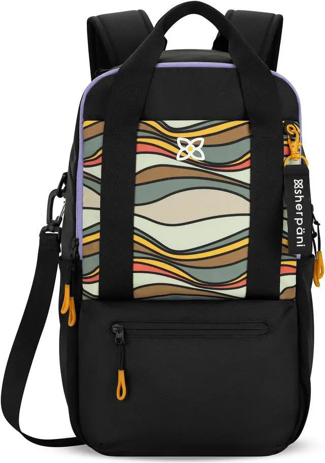 Main image of Sherpani Camden, Convertible Backpack, 3 in 1 Tote Bag, Crossbody Bag, Cross Body Purse, 21L Travel Backpack, Travel Gifts for Women, RFID Protection, Fits 15 Laptop (Ventura '73)