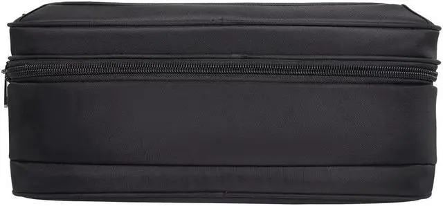 Alt view image 4 of 5 - YAJIE Men's X-Large Black Canvas Tote Laptop Bag, 19 Inch, Work Briefcase with Laptop Compartment, Water-Repellent, Limited