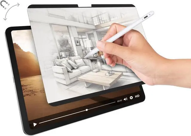Main image of SwitchEasy Magnetic Screen Protector for 2024 iPad Pro 11" (M4) - Magnetic & Detachable Feel-Like Paper Designed for Drawing, Writing, Anti-Glare & Anti-Fingerprint, Water Cleaning Matte - SwitchPaper