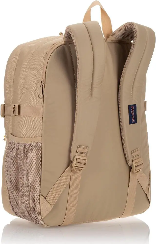 Alt view image 2 of 5 - JanSport Main Campus FX Backpack - Travel or Work Bag w 15-Inch Laptop Pack with Leather Trim, Travertine