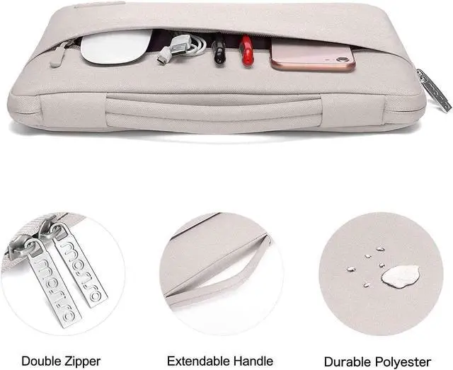 Alt view image 5 of 5 - MOSISO Compatible with MacBook Air 13 inch Case 2025 2024 2023 2022 M4 A3240 M3 A3113 M2 A2681, Hard Shell&Sleeve Bag&Keyboard Skin&Webcam Cover&Screen Film for MacBook Air 13.6 inch, Stone Gray