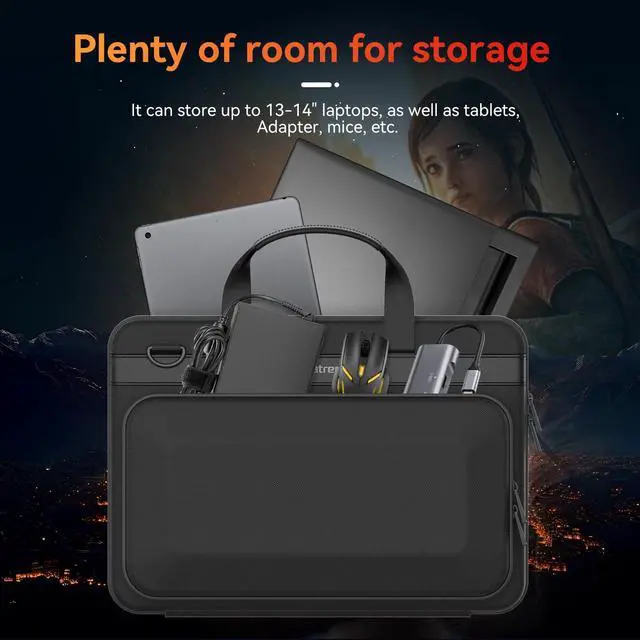 Alt view image 2 of 5 - Smatree Hard Shell Carrying Case Compatible for ASUS ROG Zephyrus G14 2025 GA403/2024/2023, DELL XPS 13/XPS 14/Vostro 14/Inspiron 14, HP Spectre x360 14/Pavilion Laptop 14, Lenovo Yoga 7i/Yoga Pro 7