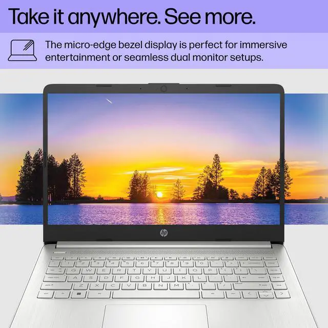HP 14 inch Laptop, HD Display, 12th Generation Intel Core i3