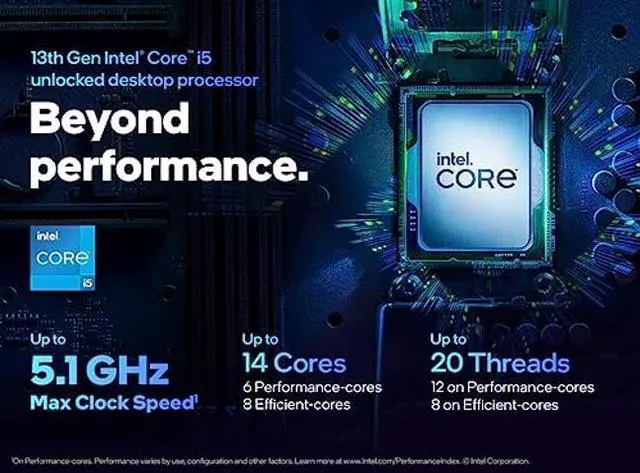 Alt view image 2 of 5 - Intel Core i5-13600KF Desktop Processor 14 cores (6 P-cores + 8 E-cores) - Unlocked
