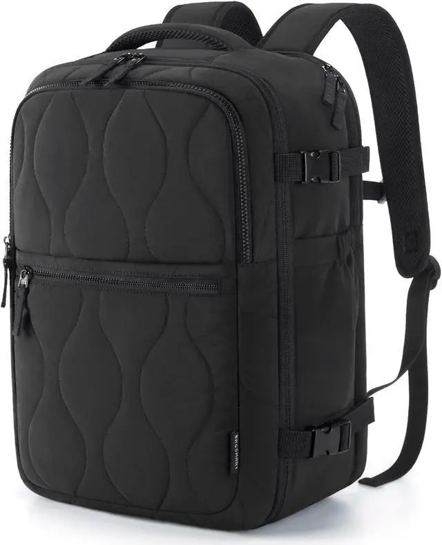 Main image of BAGSMART Travel Backpack Carry On Flight Approved for Women Men, TSA Approved Luggage, Large Personal Travel Bag Fit 17 Inch Laptop, 30L Water Resistant Stylish Backpack, Black