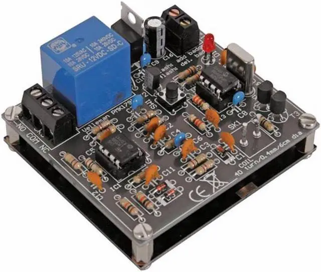 Alt view image 4 of 4 - Velleman VM179 Proximity Card Reader, 1 Grade to 12 Grade, 0.8" Height, 2.4" Wide, 2.6" Length, 25 Tags Capacity, 12 VDC, 100 mA