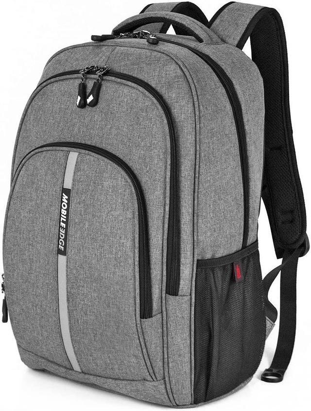 Main image of Mobile Edge Commuter Laptop Backpack for Men and Women, 16 Inch Computer Bag for Travel, Work, Commuting, with USB Charging Port, Lightweight, Gray, MEBPC2