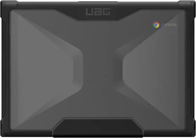Alt view image 3 of 5 - URBAN ARMOR GEAR UAG Designed for Lenovo 100e Chromebook (2nd Gen, MKT) & (2nd Gen, AST) Case, 11.6" Laptop for Education - Heavy Duty, Rugged Lightweight Drop Protective Cover, Plyo Transparent Ash
