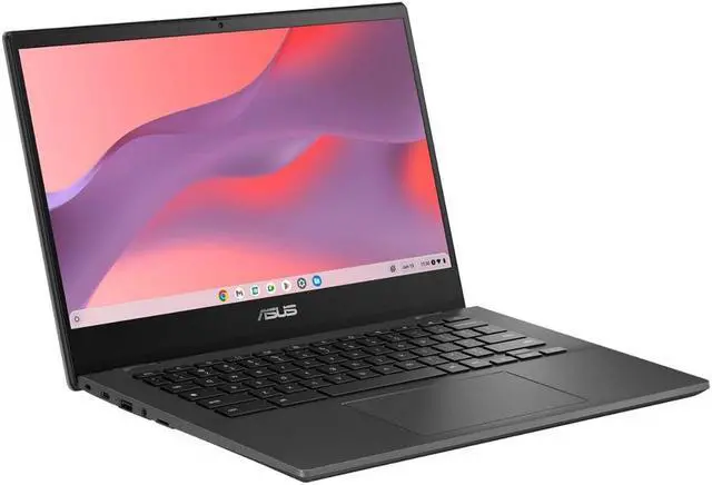 Alt view image 3 of 5 - ASUS Chromebook for Student and Business, 14" HD Anti-Glare Display, MediaTek Kompanio 520, 4GB RAM, 64GB eMMC, Micro SD Card Reader, TB 4, Wi-Fi 6, Webcam, PDG HDMI Cable, Chrome OS, Gravity Gray