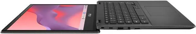 Alt view image 5 of 5 - ASUS Chromebook for Student and Business, 14" HD Anti-Glare Display, MediaTek Kompanio 520, 4GB RAM, 64GB eMMC, Micro SD Card Reader, TB 4, Wi-Fi 6, Webcam, PDG HDMI Cable, Chrome OS, Gravity Gray