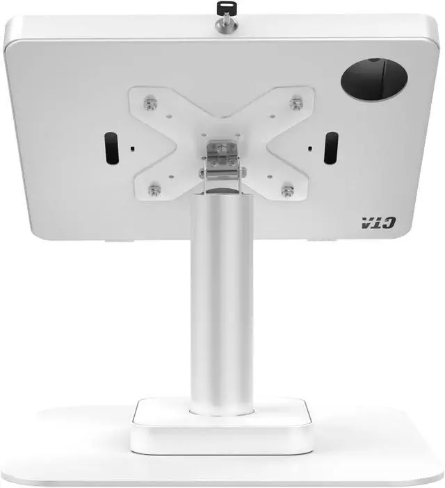 Alt view image 5 of 5 - Tablet Desk Stand  CTA Desk Mount for Tablets with USB Ports for iPad 11th Gen (A16) - Pro 11-inch M4 - Air 11-inch M3- iPad 10th Gen - Galaxy Tab & More Tablets - White (PAD-USBPARAW)