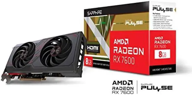 Alt view image 3 of 4 - Sapphire Pulse AMD Radeon RX 7600 Gaming 8GB GDDR6