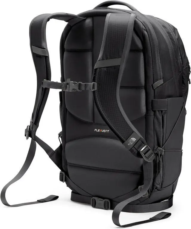 Alt view image 3 of 5 - THE NORTH FACE Women's Borealis Commuter Laptop Backpack | Everyday Travel Bag with 16" Laptop Sleeve, Women-Specific Fit, Reflective Details, TNF Black/TNF White-NPF, One Size