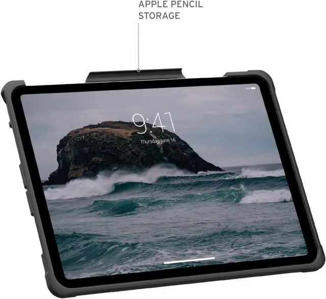 Alt view image 3 of 5 - URBAN ARMOR GEAR UAG Designed for iPad Pro 11" Case (5th Gen, 2024, M4) A2836, A2837, A3006 Rugged Military Grade Dropproof Folio Cover with Pencil Holder & 360 Rotating Hand Strap, Metropolis Black