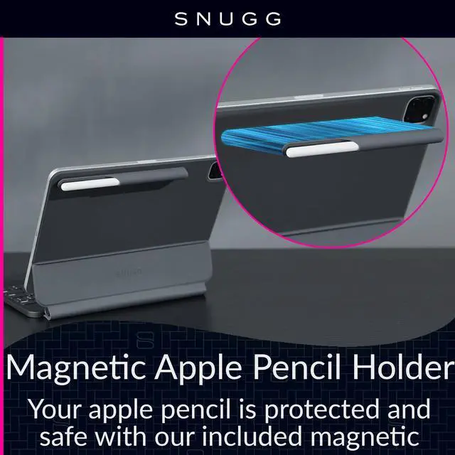 Alt view image 5 of 5 - Snugg iPad Air 11 Case with Keyboard with Apple Pencil Holder & Live Battery Display - Bluetooth Backlit Magic for iPad 11 Case with Keyboard