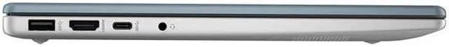 Alt view image 4 of 5 - HP 14 inch HD Laptop, Intel Core i3-N305 Processor, 8GB DDR4 RAM, 256GB SSD, Windows 11 Home, Wi-FI 6, Bluetooth, Moonlight Blue, 14-ep0792wm