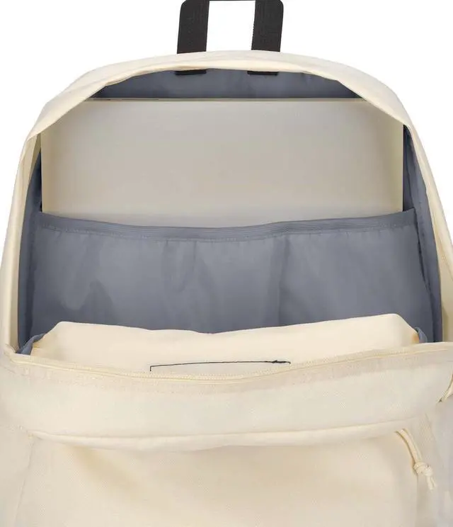 Alt view image 4 of 5 - JanSport SuperBreak Plus Backpack with Padded 15-inch Laptop Sleeve and Integrated Bottle Pocket - Spacious and Durable Daypack for Work and Travel - Coconut