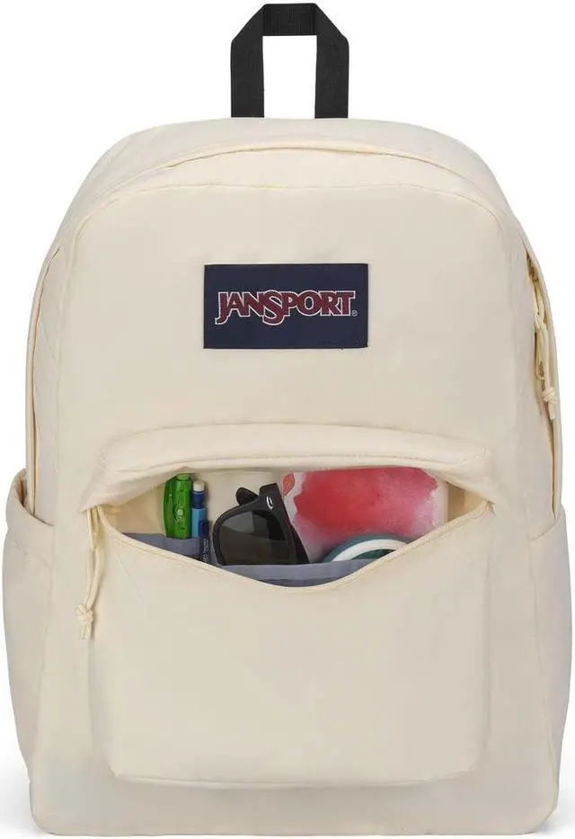 Alt view image 5 of 5 - JanSport SuperBreak Plus Backpack with Padded 15-inch Laptop Sleeve and Integrated Bottle Pocket - Spacious and Durable Daypack for Work and Travel - Coconut