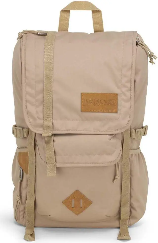 Main image of JanSport Hatchet Backpack  15-inch Padded Laptop Compartment, Dual Water Bottle Pockets, Side Compression Straps, Travertine