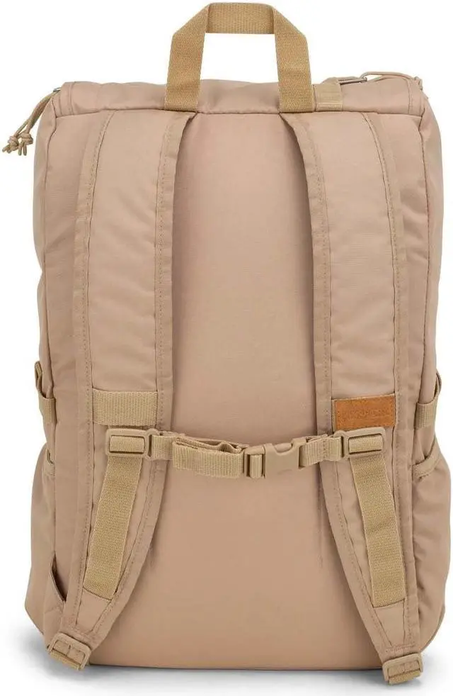 Alt view image 2 of 5 - JanSport Hatchet Backpack  15-inch Padded Laptop Compartment, Dual Water Bottle Pockets, Side Compression Straps, Travertine
