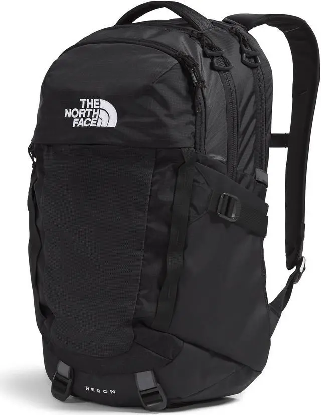 Alt view image 2 of 5 - THE NORTH FACE Recon Everyday Laptop Backpack | Daypack with Water Repellent Finish, 16" Laptop Sleeve, 2 Water Bottle Pockets, TNF Black/TNF Black-NPF, One Size