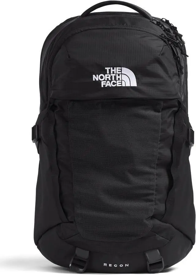 Main image of THE NORTH FACE Recon Everyday Laptop Backpack | Daypack with Water Repellent Finish, 16" Laptop Sleeve, 2 Water Bottle Pockets, TNF Black/TNF Black-NPF, One Size