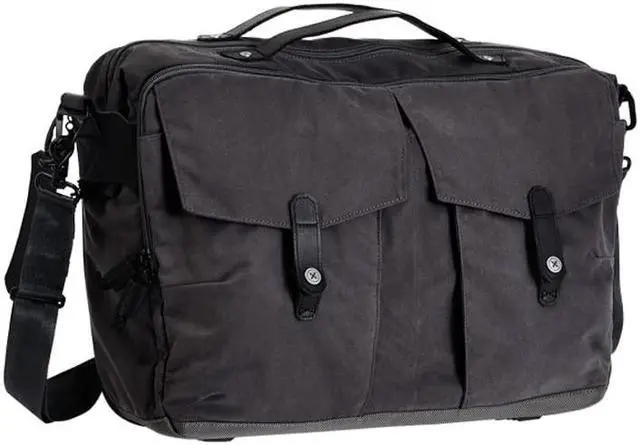 Main image of Vertx Ardennes Mens Tactical Briefcase with Shoulder Strap Messenger Laptop Gear Bag for Work, Travel, Canvas, Valet Ash Grey