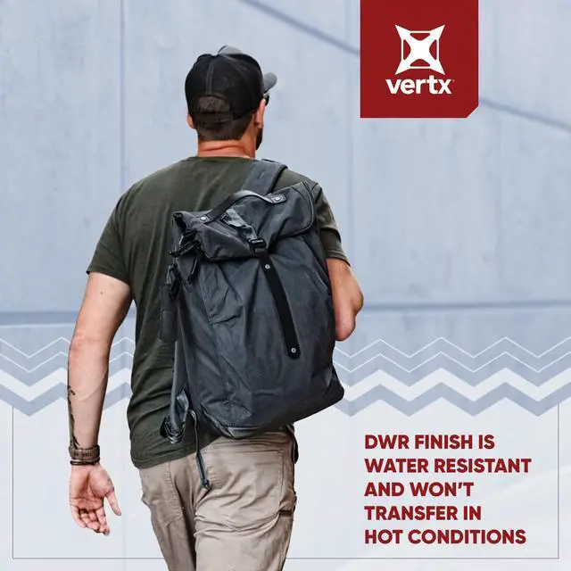 Alt view image 5 of 5 - Vertx Ardennes Mens Tactical Briefcase with Shoulder Strap Messenger Laptop Gear Bag for Work, Travel, Canvas, Valet Ash Grey