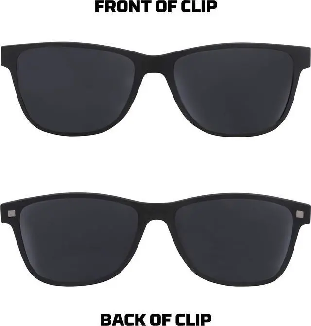 Alt view image 3 of 5 - HyperX Spectre React - Gaming Eyewear, Blue Light Blocking Glasses, UV Protection, Ultem Frame, Crystal Clear Lenses, Microfiber Bag, Hard Case  Small w/Polarized Clip Black