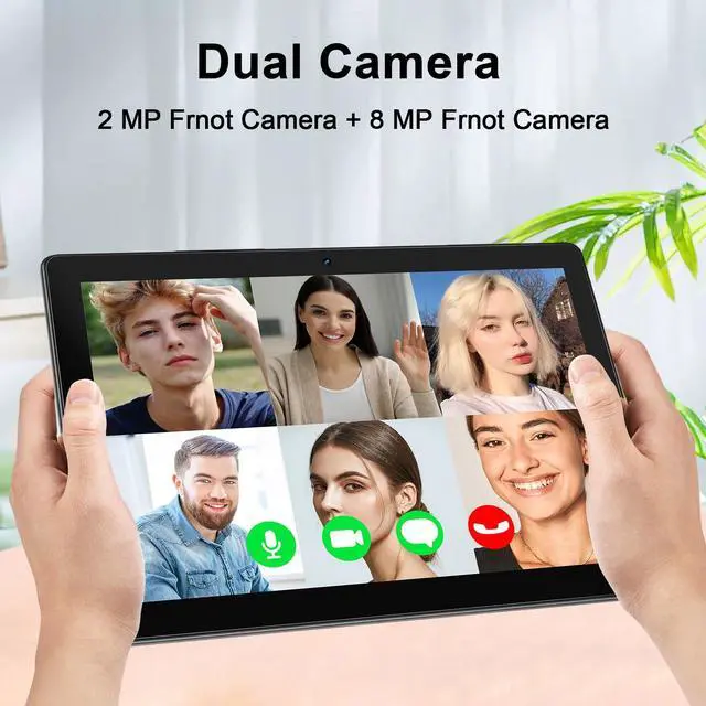 Alt view image 5 of 5 - Android Tablet 10 inch with 2GB RAM, 32GB ROM, 512GB Expandable, Quad-Core, HD IPS Screen, 2MP + 8MP Dual Camera, Wi-Fi, Stable Tablet with 6000mAh Battery