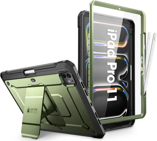Main image of SUPCASE for iPad Pro 11 Inch Case M4 2024 5th Generation with Pencil Holder (Unicorn Beetle Pro), [Built-in Screen Protector & Stand] Full-Body Rugged Cover for iPad Pro 11 Inch M4 2024 5th Gen,Guldan