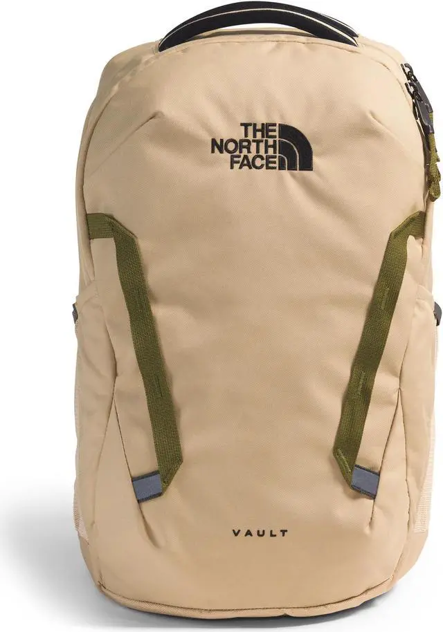 Main image of THE NORTH FACE Vault Everyday Laptop Backpack | Commuter Travel Bag with Water-Repellent Finish, Spacious Main Compartment, Khaki Stone/TNF Black, One Size