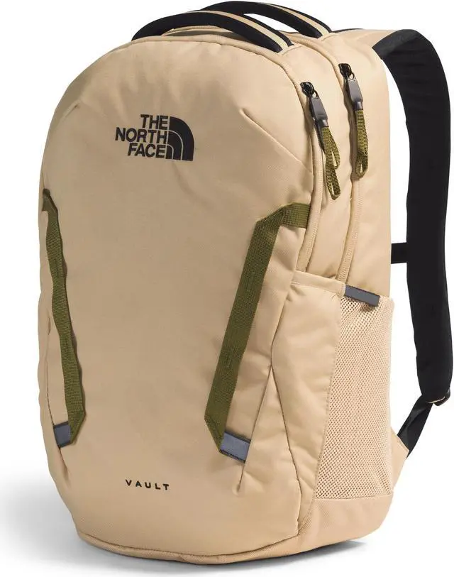 Alt view image 2 of 5 - THE NORTH FACE Vault Everyday Laptop Backpack | Commuter Travel Bag with Water-Repellent Finish, Spacious Main Compartment, Khaki Stone/TNF Black, One Size