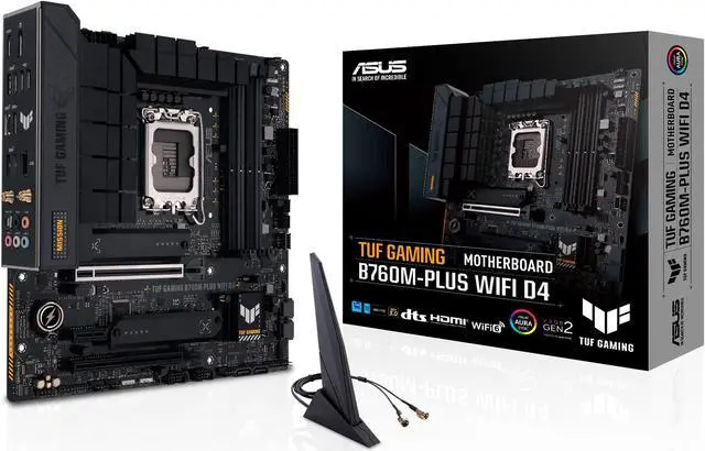 ASUS TUF GAMING B760M-PLUS WIFI 6 D4 Intel(13th and 12th Gen