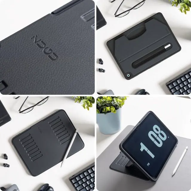 Alt view image 4 of 5 - ZUGU CASE for 10.2 Inch iPad 7th / 8th / 9th Generation Case (2021/2020/2019), Protective, Thin, Sleek Design, Magnetic Stand, Sleep/Wake Cover, Magnetic Cover, Black