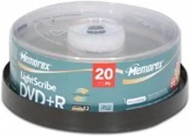 Main image of Memorex 04708 16x Lightscribe(tm) Dvd+rs (20 Pk)