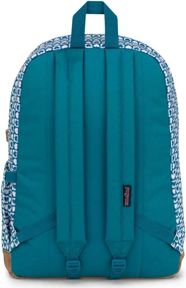 Alt view image 2 of 5 - JanSport Right Pack Backpack - Durable Daypack with Padded 15" Laptop Sleeve, Spacious Main Compartment & Integrated Water Bottle Pocket - Hyped Hearts Green