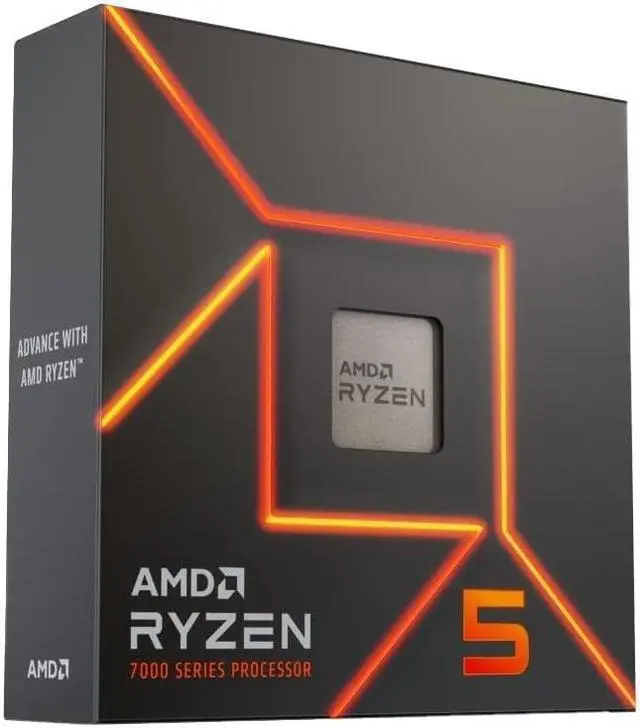 Alt view image 2 of 5 - AMD Ryzen 5 7600X 6-Core, 12-Thread Unlocked Desktop Processor