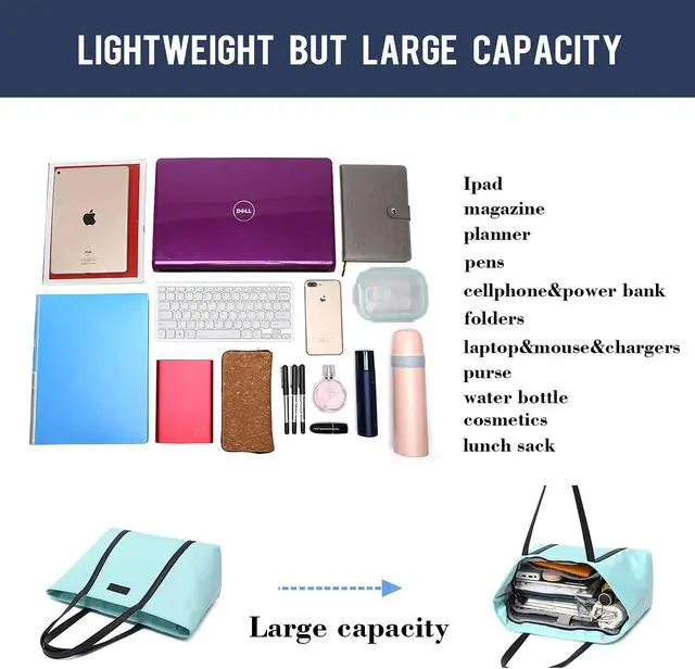 Alt view image 4 of 5 - BUG Lightweight Women Laptop Tote Bag for Work, Casual Handbag for Travel Beach College Teacher