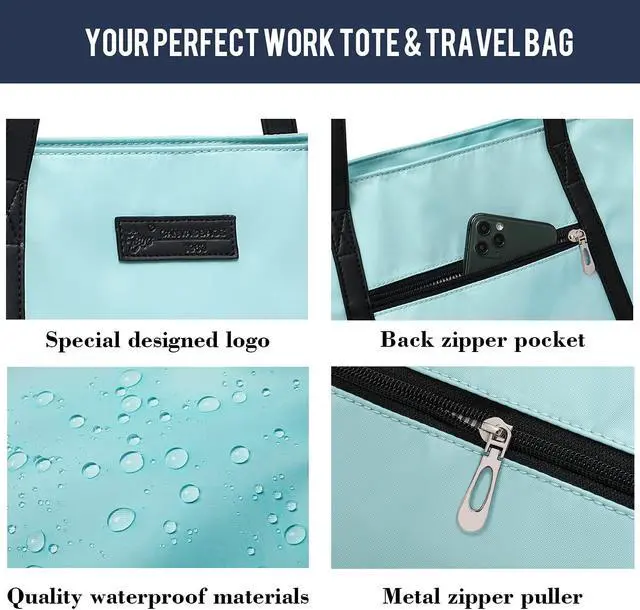 Alt view image 5 of 5 - BUG Lightweight Women Laptop Tote Bag for Work, Casual Handbag for Travel Beach College Teacher